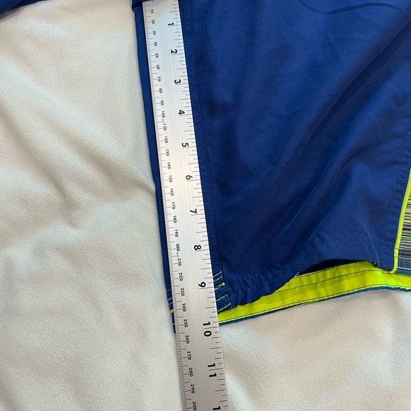Nike Blue and Neon Yellow Swim Suit Shorts - Picture 6 of 7